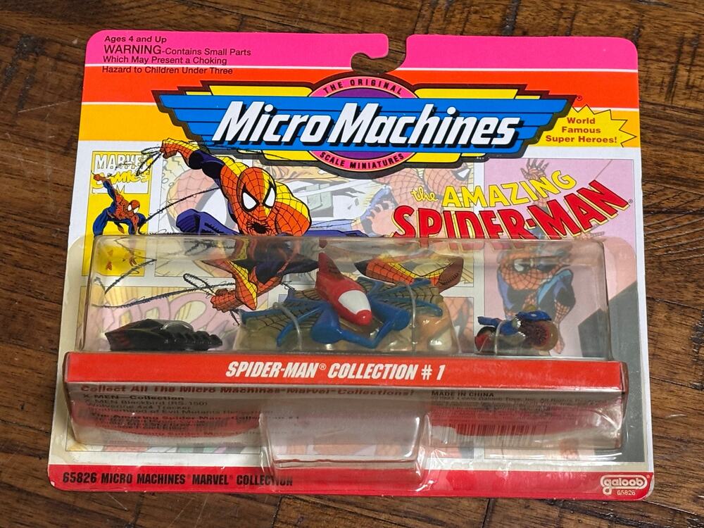 Spider-Man Collection #1 Micro Machines Galoob 1993 New Mini Miniature Vehicles